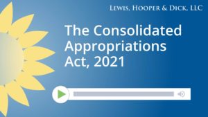 The Consolidated Appropriations Act, 2021
