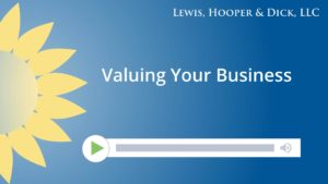 Valuing Your Business